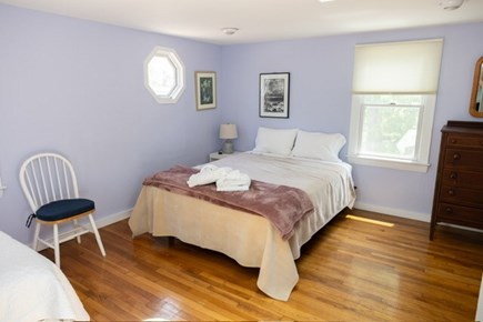 Chatham Cape Cod vacation rental - Queen bed in upstairs bedroom #2, with two twin beds