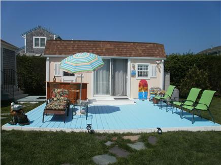 Falmouth, Surf Beach Area Cape Cod vacation rental - Your pvt. yard deck for Outdoor Cape Cod Enjoyment at its best!