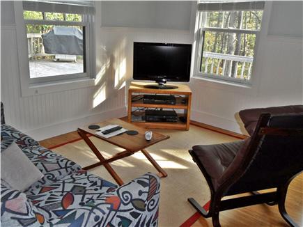 Wellfleet Cape Cod vacation rental - TV room with fold-out couch