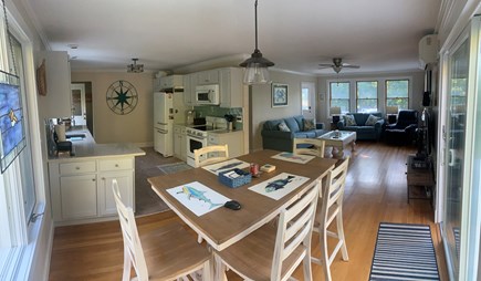 West Harwich Cape Cod vacation rental - Open kitchen area flows to dining & living area