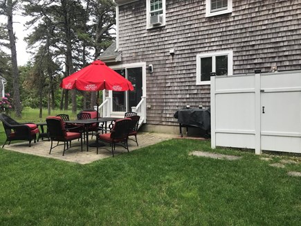 South Dennis Cape Cod vacation rental - Back Patio and BBQ Area