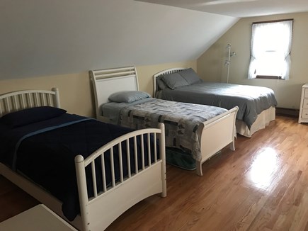 South Dennis Cape Cod vacation rental - 2nd Floor Bedroom with queen bed, 2 twin beds and a futon