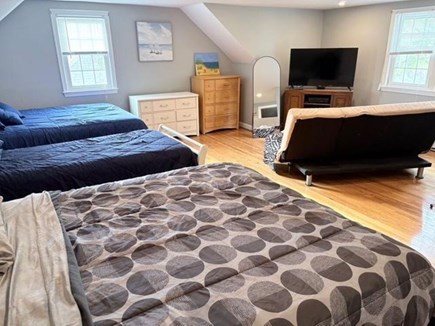 South Dennis Cape Cod vacation rental - Upgraded 2nd Floor Bedroom with (2) Queens, (1) Twin and Futon