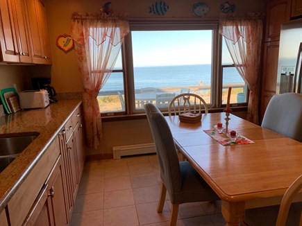 North Truro Cape Cod vacation rental - Kitchen facing  the beach.