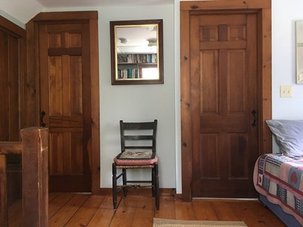 Nauset Heights (East Orleans) Cape Cod vacation rental - Doors lead to King BR (l.) and to the Bathroom (r.).
