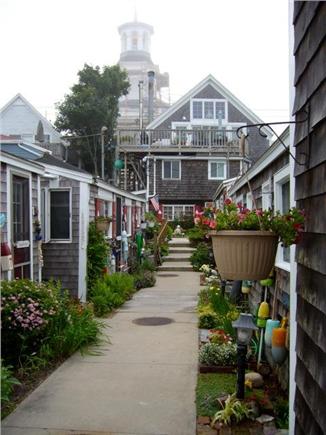 Provincetown Cape Cod vacation rental - View of cottages from the waterfront deck.