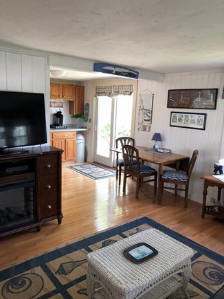 Barnstable Village Cape Cod vacation rental - Living room, kitchen, slider