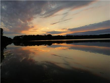Eastham Cape Cod vacation rental - Sunset on the pond