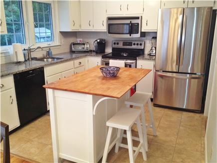 Dennis Cape Cod vacation rental - Kitchen Island, granite countertops and all new appliances.