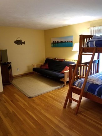 Harwich Cape Cod vacation rental - Get away area for kids; futon and flat screen 2nd floor bunk room