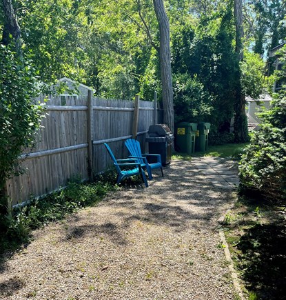 Dennisport Cape Cod vacation rental - Approach to the back yard, Weber grill for dinners!
