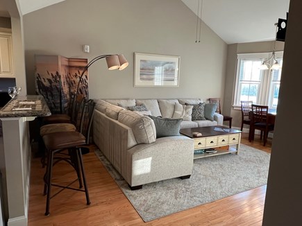 West Harwich Cape Cod vacation rental - View of living area from stairs