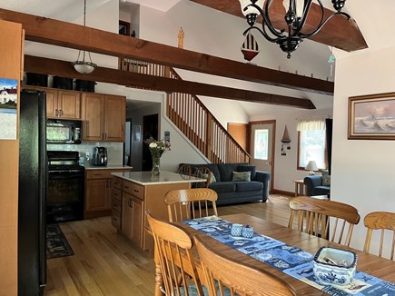 Eastham Cape Cod vacation rental - Downstairs open area with cathedral ceiling