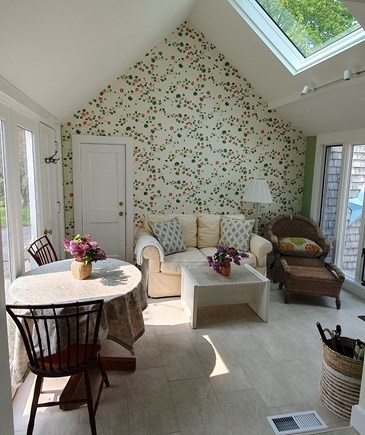 Osterville Cape Cod vacation rental - Sunroom, off the kitchen and patio.