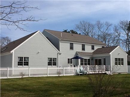 Brewster, Chatham/Orleans Cape Cod vacation rental - The Backyard and Deck overlooking Cape Cod National Golf Course