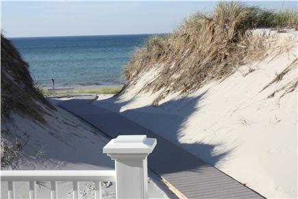 Dennis Cape Cod vacation rental - The Boardwalk To the Private Beach As Viewed from the Rear Deck
