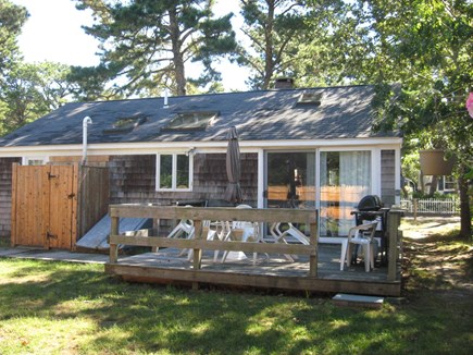 Dennisport Cape Cod vacation rental - Back deck with yard