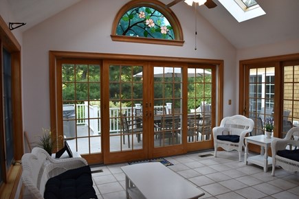 Harwich Cape Cod vacation rental - The solarium leads to the deck