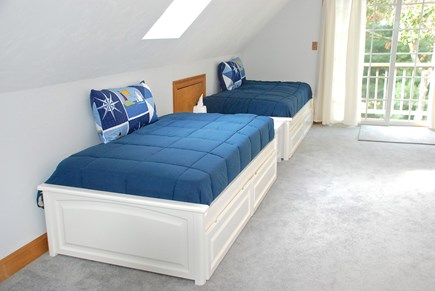 Harwich Cape Cod vacation rental - ...and these two twin beds with a door to provide privacy from the billards/TV room.