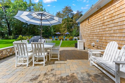 Brewster Cape Cod vacation rental - Patio with a big gas grill directly off the kitchen.