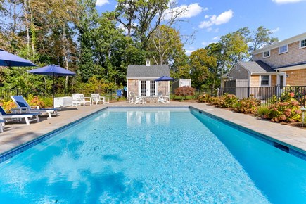 Brewster Cape Cod vacation rental - Large heated saltwater pool.