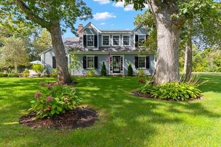 Brewster Cape Cod vacation rental - View of the house from Ellis Landing Road.