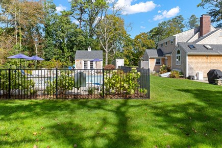 Brewster Cape Cod vacation rental - Pool is fully fenced in.