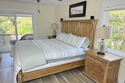 Truro Cape Cod vacation rental - Master Bedroom - King Bed & Deck