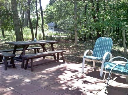 North Eastham Cape Cod vacation rental - Back Patio from kitchen entrance