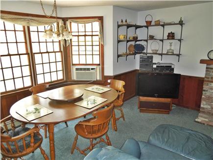 North Eastham Cape Cod vacation rental - Dining table with bay window