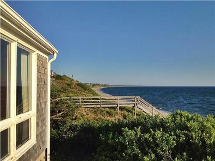 North Truro Cape Cod vacation rental - View towards Truro and Wellfleet from the living room deck.