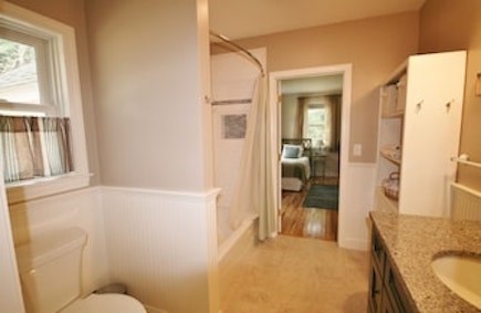 Eastham (National Seashore) Cape Cod vacation rental - Connected first-floor rooms with a walkthrough bathroom.