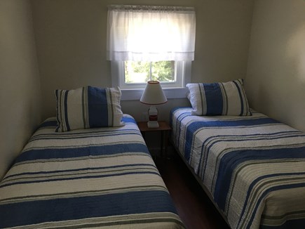 Chatham Cape Cod vacation rental - 2nd bedroom two twin size beds w/window air conditioner