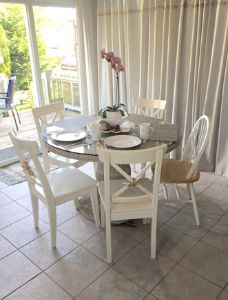West Yarmouth Cape Cod vacation rental - Dining table seats 6
