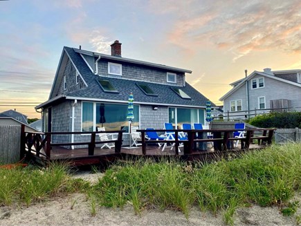 White Horse Beach Plymouth MA vacation rental - Looking at house from beach