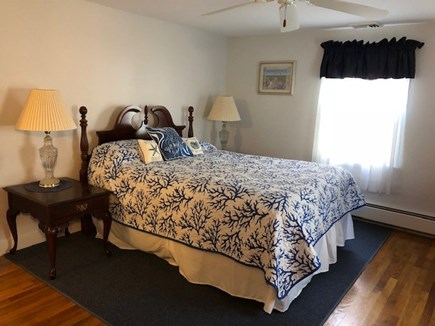 South Yarmouth Cape Cod vacation rental - Primary bedroom with queen bed. Ceiling fan for extra comfort!