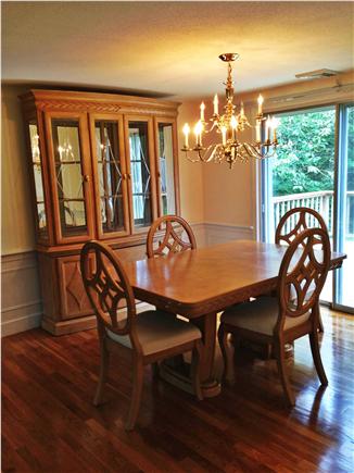 South Yarmouth Cape Cod vacation rental - Enjoy dining in splendor (Table seats six;two chairs out of view)