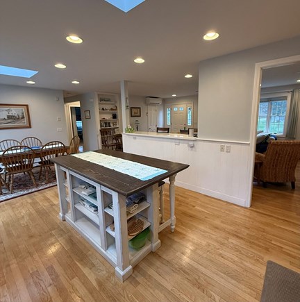 Brewster Cape Cod vacation rental - Kitchen island and dining area