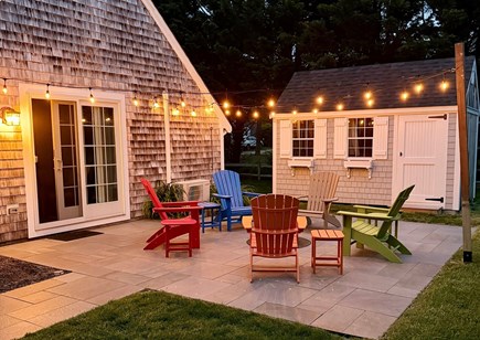 Brewster Cape Cod vacation rental - Walkout to private Everblue paver patio with Solo stove fire pit