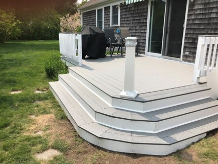 Brewster Cape Cod vacation rental - Rear Trex deck walkout from kitchen