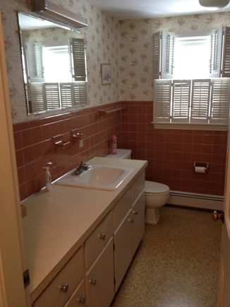 East Falmouth Cape Cod vacation rental - 1st Floor Full Bathroom (Sink, Toilet, shower/tub)