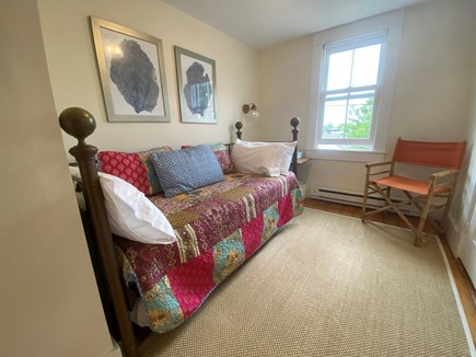 Woods Hole, Close to town and beach Cape Cod vacation rental - Bedroom overlooks water and trundle bed can expand to a queen bed