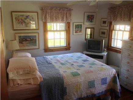 South Yarmouth Cape Cod vacation rental - Master bedroom, 3 windows, ceiling fan