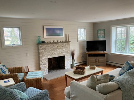 Dennis Cape Cod vacation rental - Family room with flat screen TV, cable, DVD player