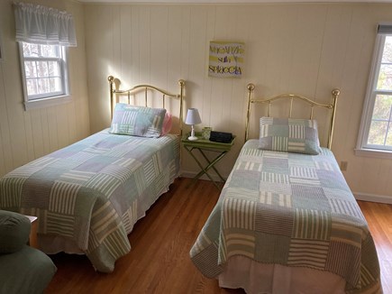Dennis Cape Cod vacation rental - Second floor bedroom with 2 twin beds, TV, central a/c