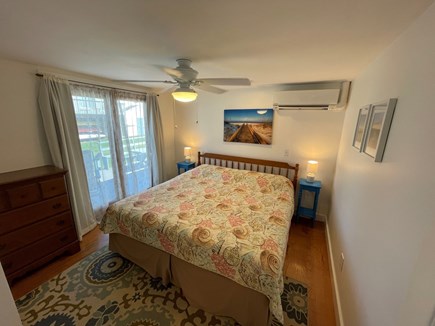 West dennis Cape Cod vacation rental - Renovated master bedroom w/half bath and access to outside shower