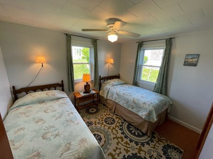 West dennis Cape Cod vacation rental - Twin beds in quiet back bedroom.