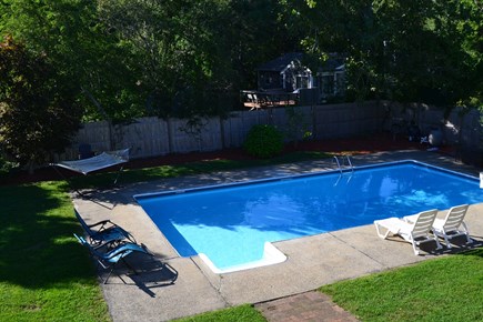 East Falmouth Cape Cod vacation rental - View from balcony overlooking pool