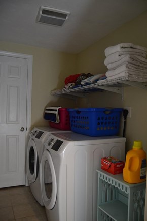 East Falmouth Cape Cod vacation rental - First-floor washer & dryer