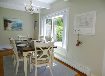 East Falmouth Cape Cod vacation rental - Dining area, sunny and seats 8